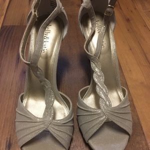 Kelly & Katie gold heels